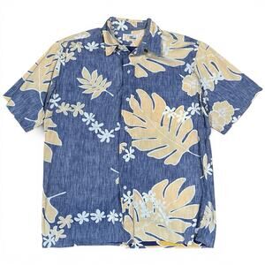 Vintage Reyn Spooner Button Up Reverse Print Large Cotton Aloha Hawaiian